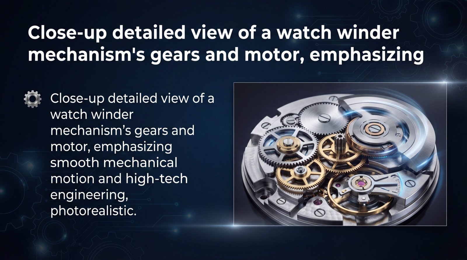 watch winder mechanism