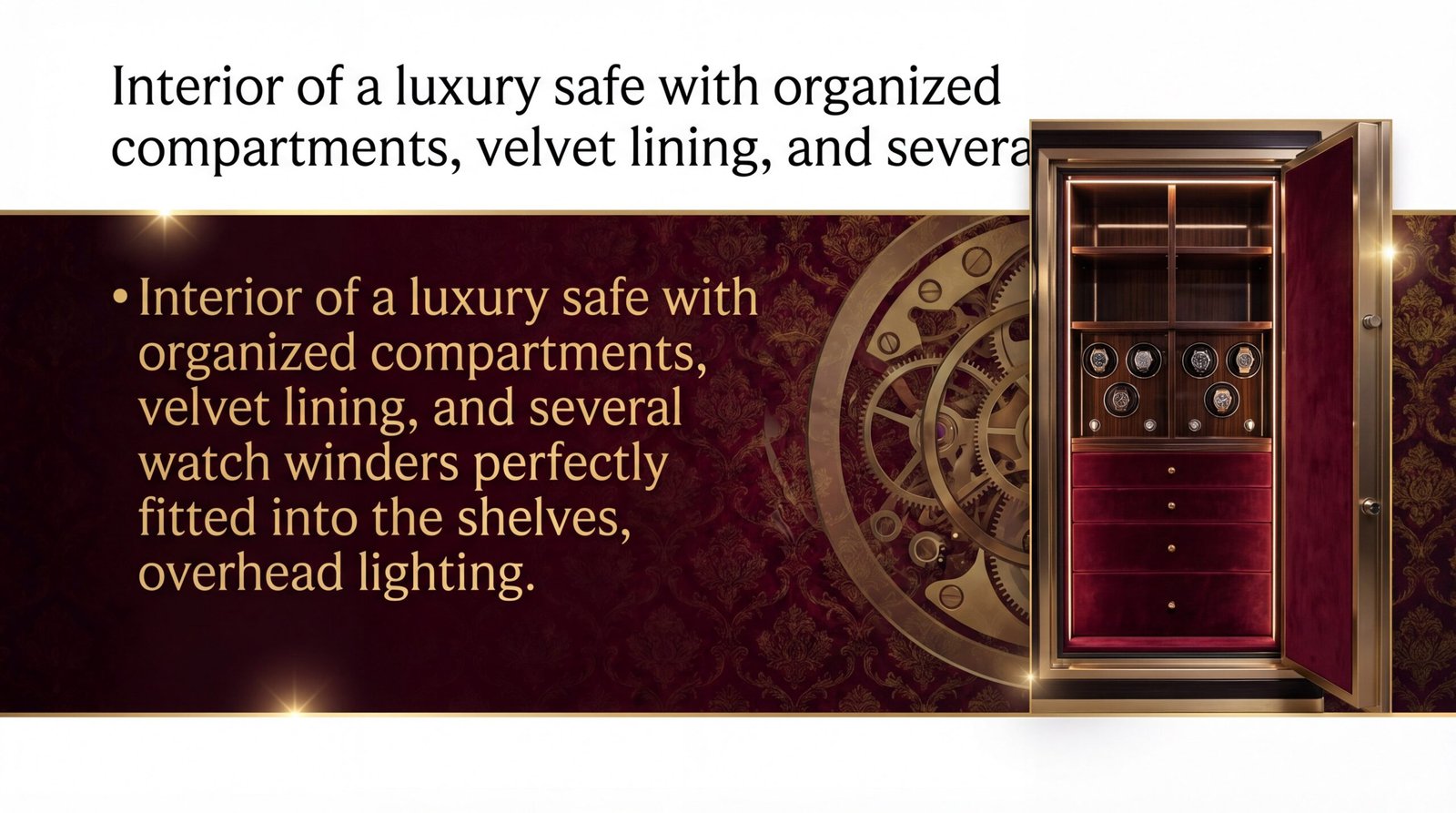 luxury safe interior