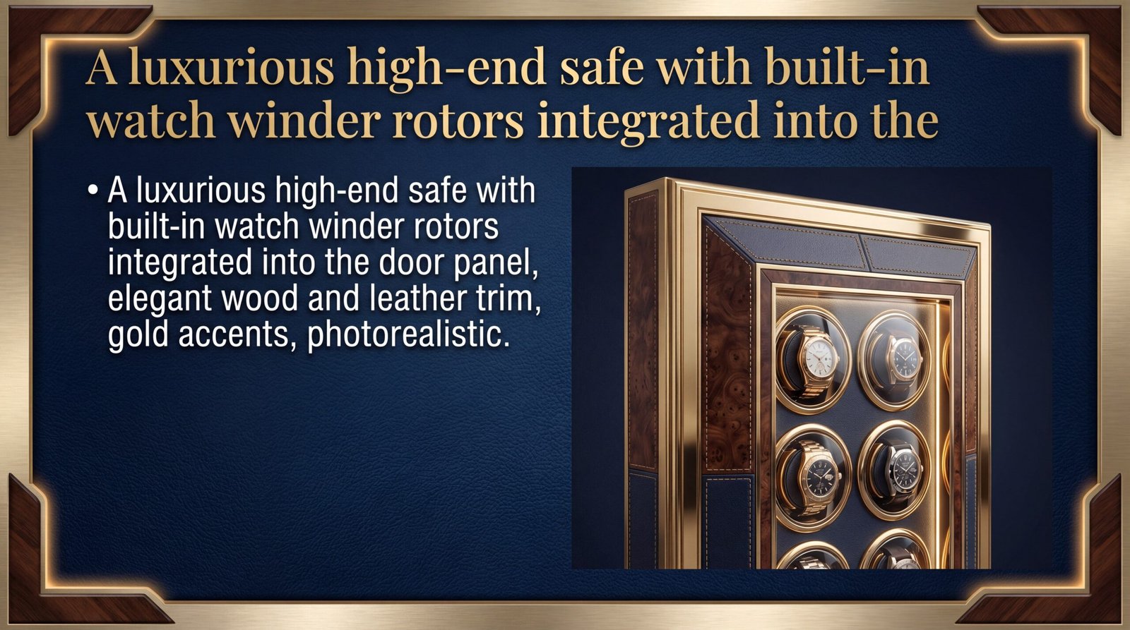 luxury safe watch winder